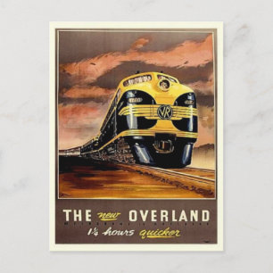 Vintage Illustration Postkarte