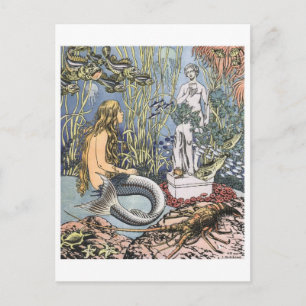 Vintage Illustration Postkarte