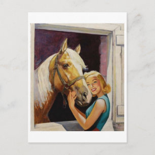 Vintage Illustration Postkarte