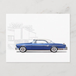 Vintage Illustration Postkarte