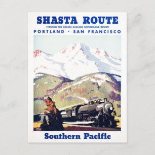 Vintage Illustration Postkarte