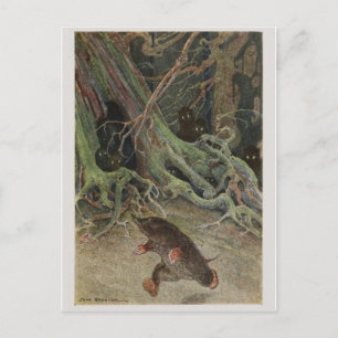 Vintage Illustration Postkarte