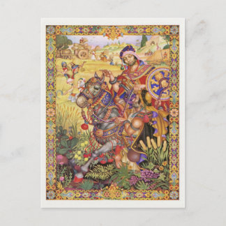 Vintage Illustration Postkarte