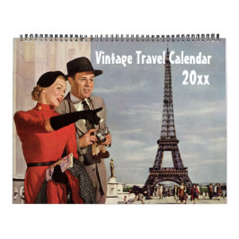 Vintage Illustration Reise und Transport Kalender
