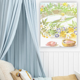 Vintage Illustration Thumbelina von Elsa Beskow Poster