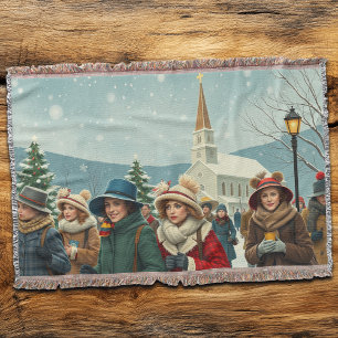 Vintage Illustration verlassend Menschen Decke