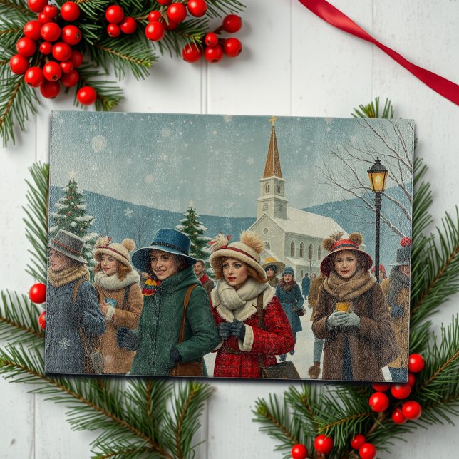 Vintage Illustration verlassend Menschen Schneidebrett (Von Creator hochgeladen)