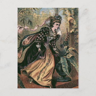 Vintage Illustration "Vom Ball aus laufen" Postkarte