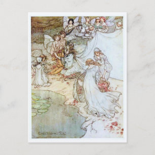 Vintage Illustration von Arthur Rackham Fairies Postkarte