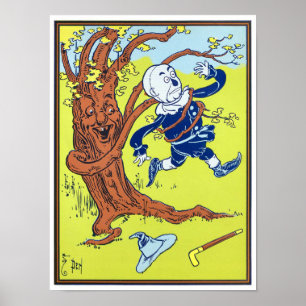 Vintage-Illustration von Der Zauberer von Oz Poster