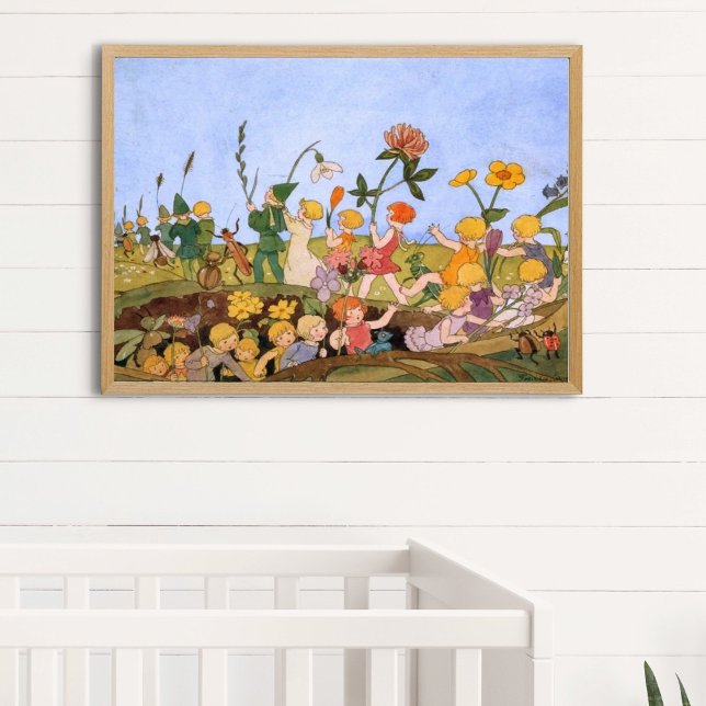 Vintage Illustration von Freddie Langeler Poster (Von Creator hochgeladen)