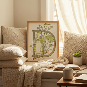 Vintage Illustration von Ottilia Adelborg Poster