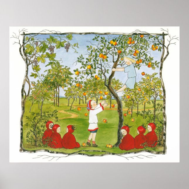 Vintage Illustration von Sibylle Von Olfers Poster (Vorne)