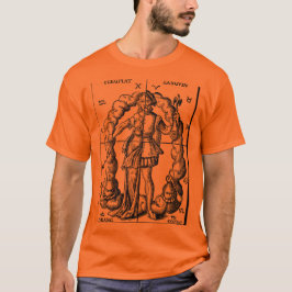 Vintage Illustration von Zodiaka-Zeichen T-Shirt