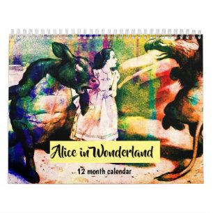 Vintage-Illustrationen zu Alice im Wunderland 2027 Kalender