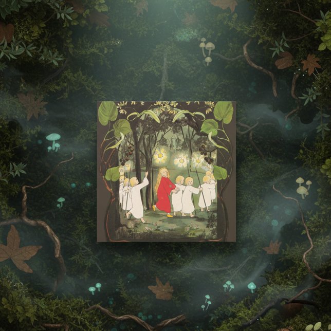 Vintage Illustrationspresse im Wald (Von Creator hochgeladen)