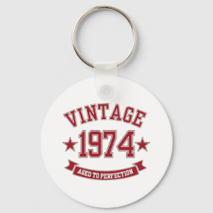 Vintage im Jahr 1974 perfekt gealtert Schlüsselanhänger
