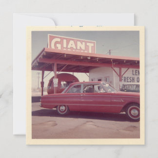 Vintage "Im Laden, August 1962" Flachnotierkarte