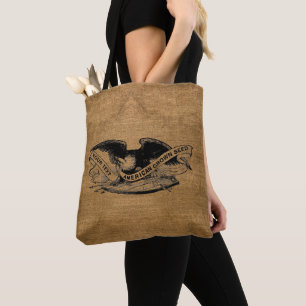 Vintage Imitate Burlap Sack American Eagle Templat