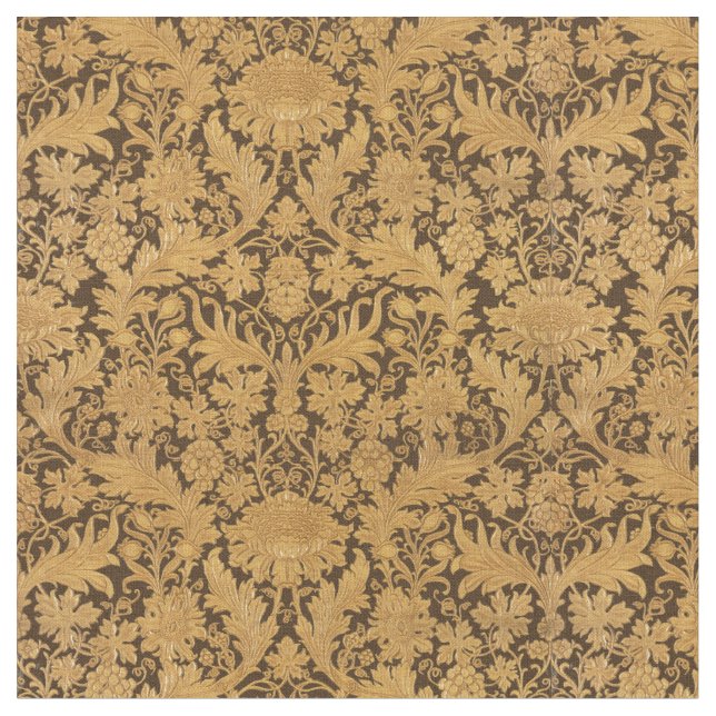 Vintage Imitate Leder-Blumenmuster Stoff (Nahaufnahme)