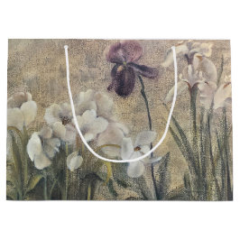 Vintage-Impressionismus Schwertlilienblüten Große Geschenktüte