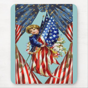 Vintage Independence and Freedom Mousepad