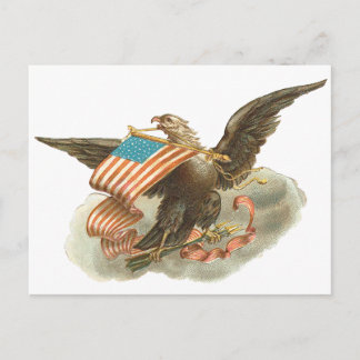 Vintage Independence Day Eagle Design Postkarte