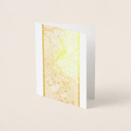 Vintage Indian Blue Peacock Holiday Card Folienkarte