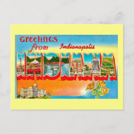 Vintage Indiana Grußpostkarte Postkarte