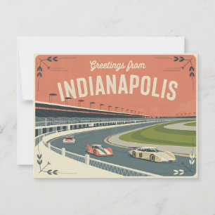 Vintage Indianapolis Postkarte   Grüße aus