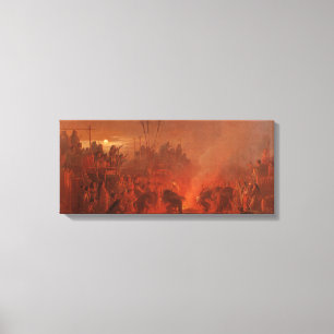 Vintage Indianer, Buffalo-Tanz von Wimar Leinwanddruck