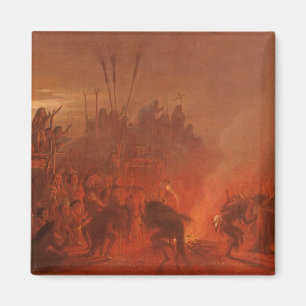 Vintage Indianer, Buffalo-Tanz von Wimar Magnet