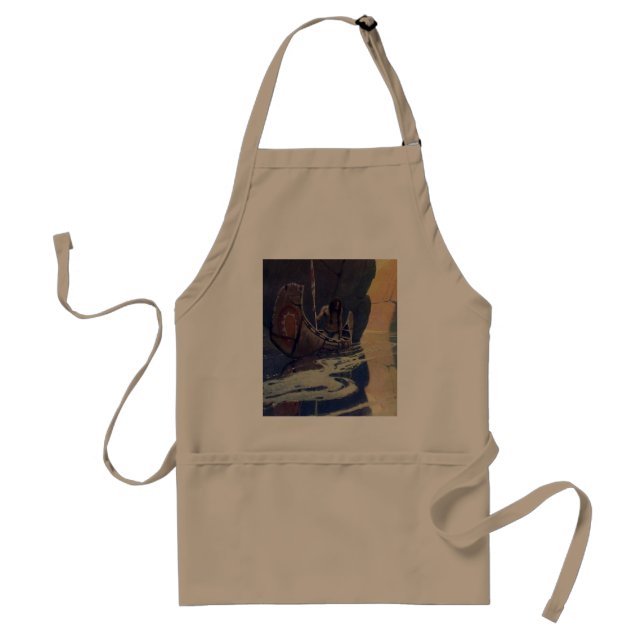 Vintage Indianerkanone Paddling Sun Classic Schürze (Vorne)