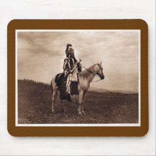 Vintage Indianerkriegsführer Mousepad