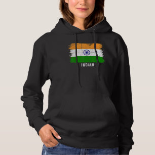 Vintage Indien-Flagge Inder & Stolz auf meine Wurz Hoodie
