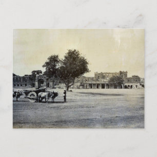 Vintage Indien, Ruinen der Residency Lucknow Postkarte