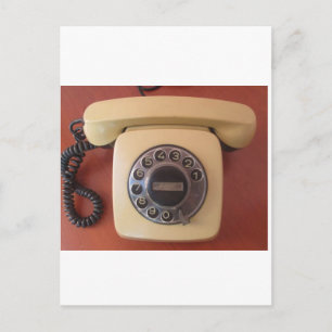 Vintage-Indien-Telefon aus den 1980er Jahren Nosta Postkarte