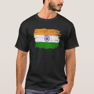 Vintage-Indienflagge für Inder T-Shirt