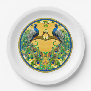 Vintage Indische Blaue Pfanne Pappteller