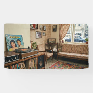 Vintage indische Nostalgie: Retro-Wohnzimmer der 1 Banner