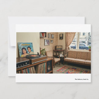 Vintage indische Nostalgie: Retro-Wohnzimmer der 1 Mitteilungskarte