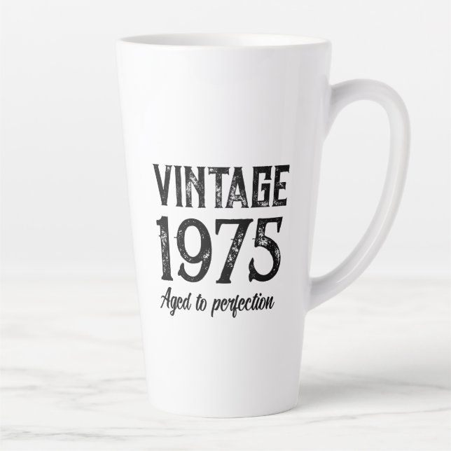 Vintage individuelles Geburtstagsgeschenk Tasse (Rechts)