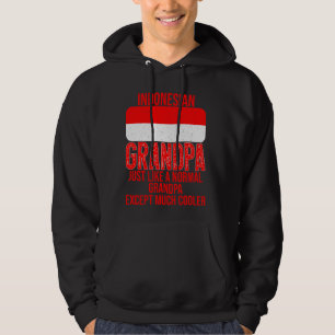 Vintage indonesische Opindonesische Flagge Hoodie