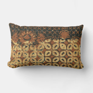 Vintage indonesischer Batik Kawung Muster Rustikal Lendenkissen
