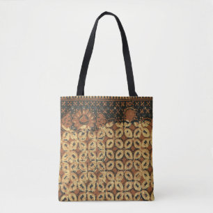 Vintage-indonesisches Batik-Kawung-Muster rustikal