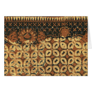 Vintage indonesisches Batik-Kawung-Muster rustikal