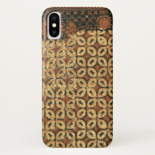 Vintage indonesisches Batik-Kawung-Muster rustikal Case-Mate iPhone Hülle