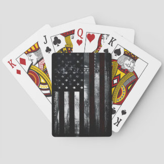 Vintage Industrial American Flag Spielkarten