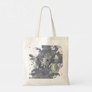 Vintage-Industrie-Typografie Florale Hochzeitsdusc Tragetasche