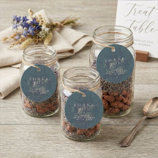 Vintage-Industrie-Typografie Teal-Brautjungfernpar Geschenkanhänger